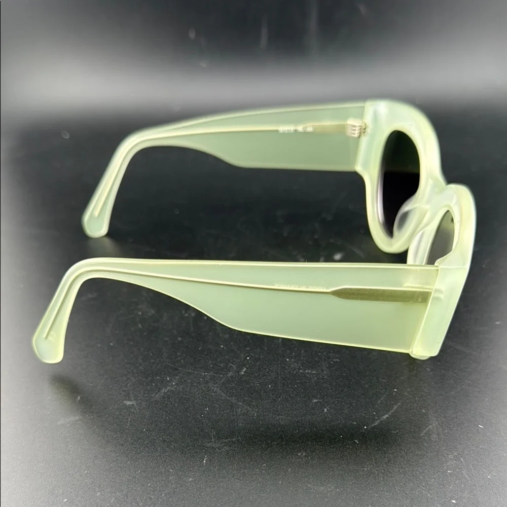 See Green Retro Cat-Eye Sunglasses